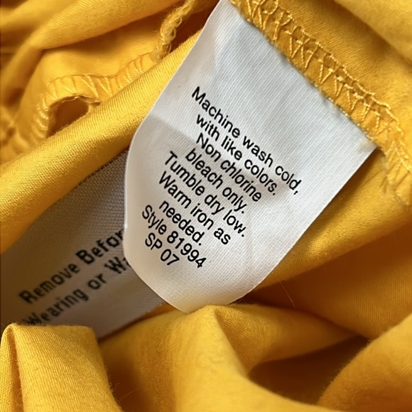 J.Crew Yellow Ruffled Hem Dress Size 10 - Picture 8 of 10